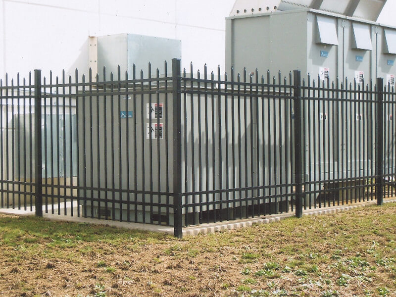 metal security fence
