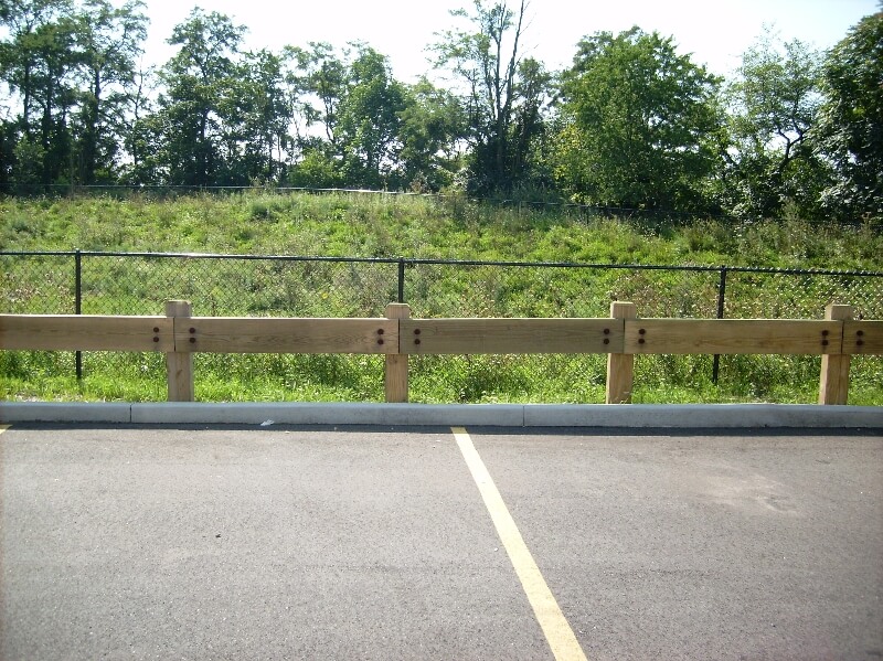security fence in parking lot