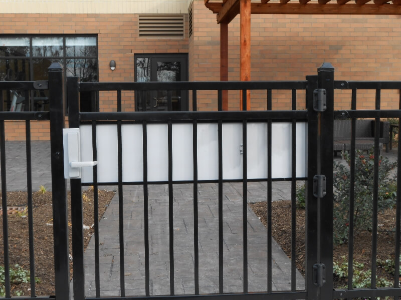 security fencing around business